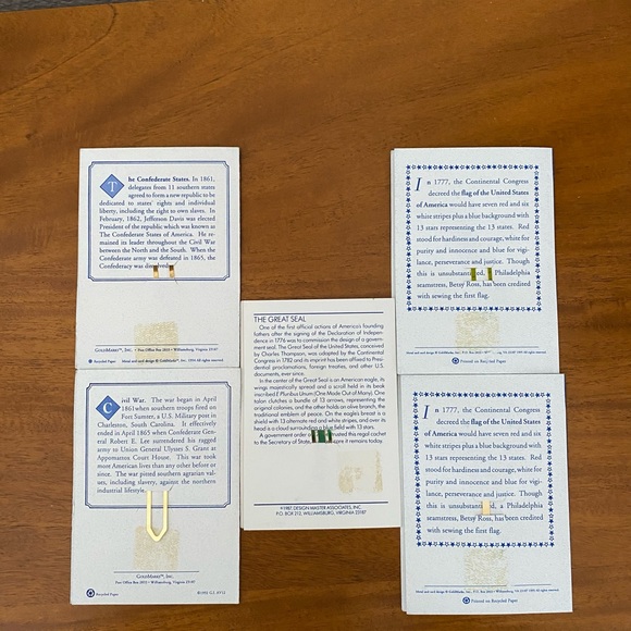 Vintage United States Bookmark Set - Picture 2 of 6